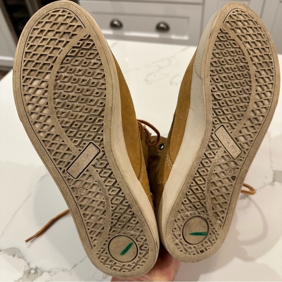 Mudd Faux Fur Suede Tan Foldover Hi Top Sneaker Booties 90’s Y2K Women’s Size 8 - Picture 10 of 13